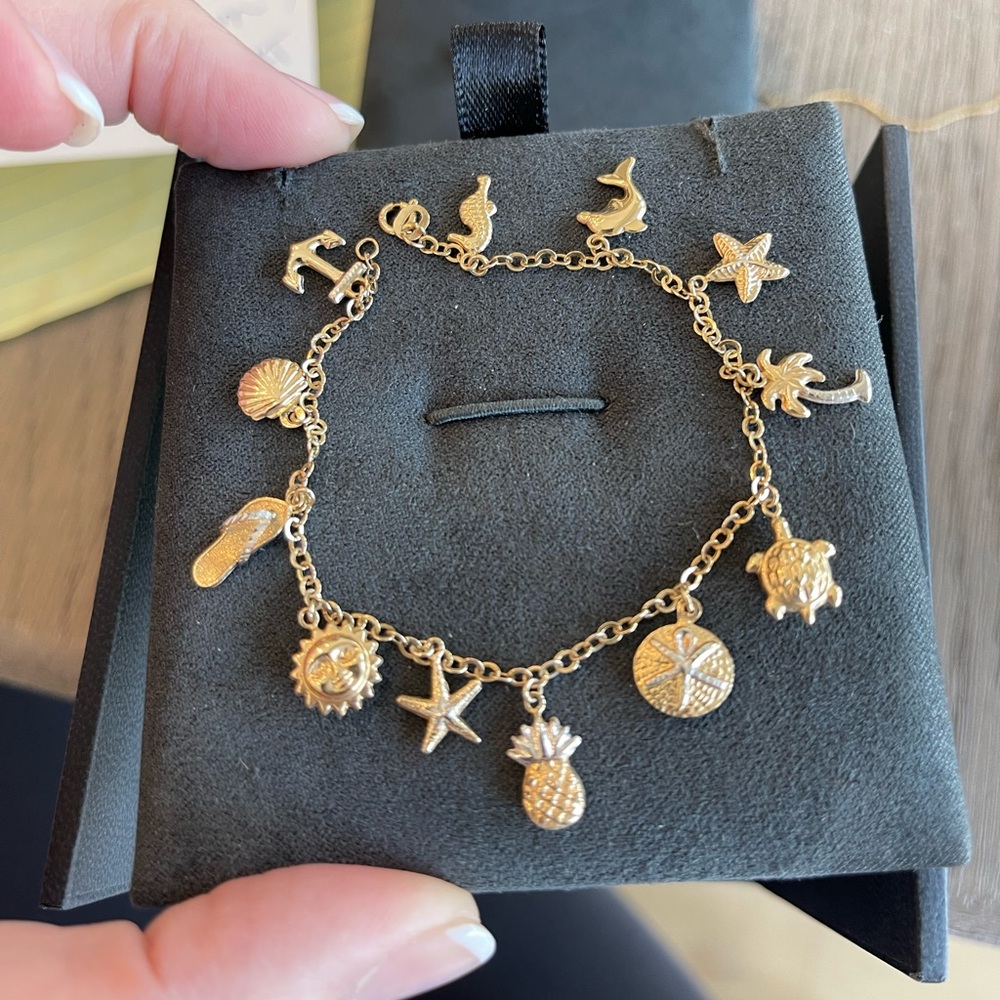 10K Gold Charm Bracelet